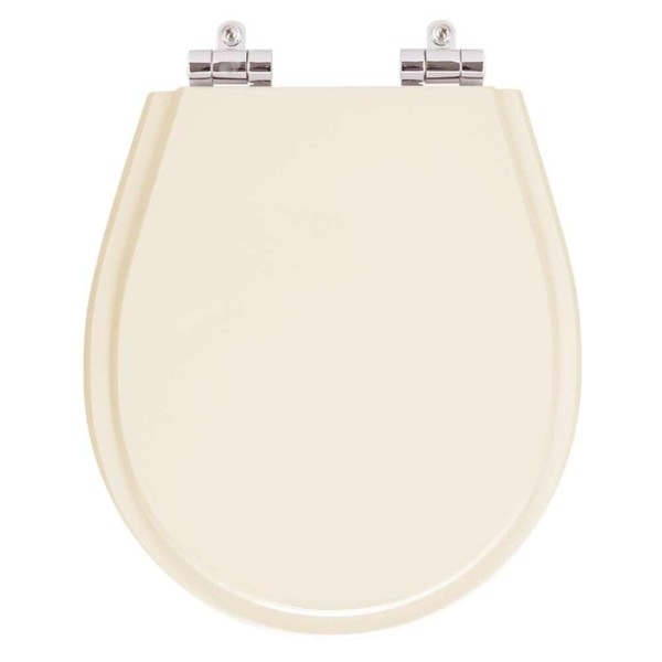 Encontraproduto.com.br - Tampa de Vaso Sanitário Poliéster com Amortecedor Aries Bege Claro para bacia Eternit