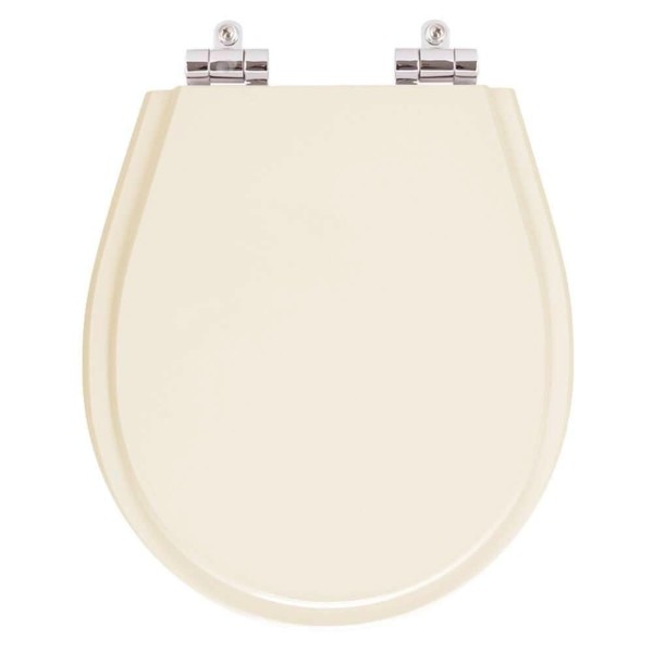 Encontraproduto.com.br - Tampa de Vaso Sanitário Poliéster com Amortecedor Aries Bege Claro para bacia Eternit