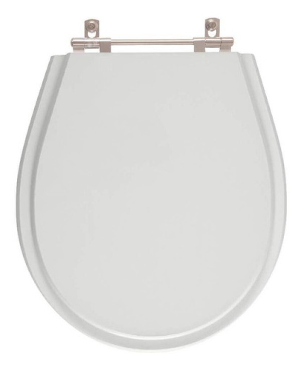 Encontraproduto.com.br - Tampa de Vaso Sanitário Poliéster com Amortecedor Aries Bege Claro para bacia Eternit