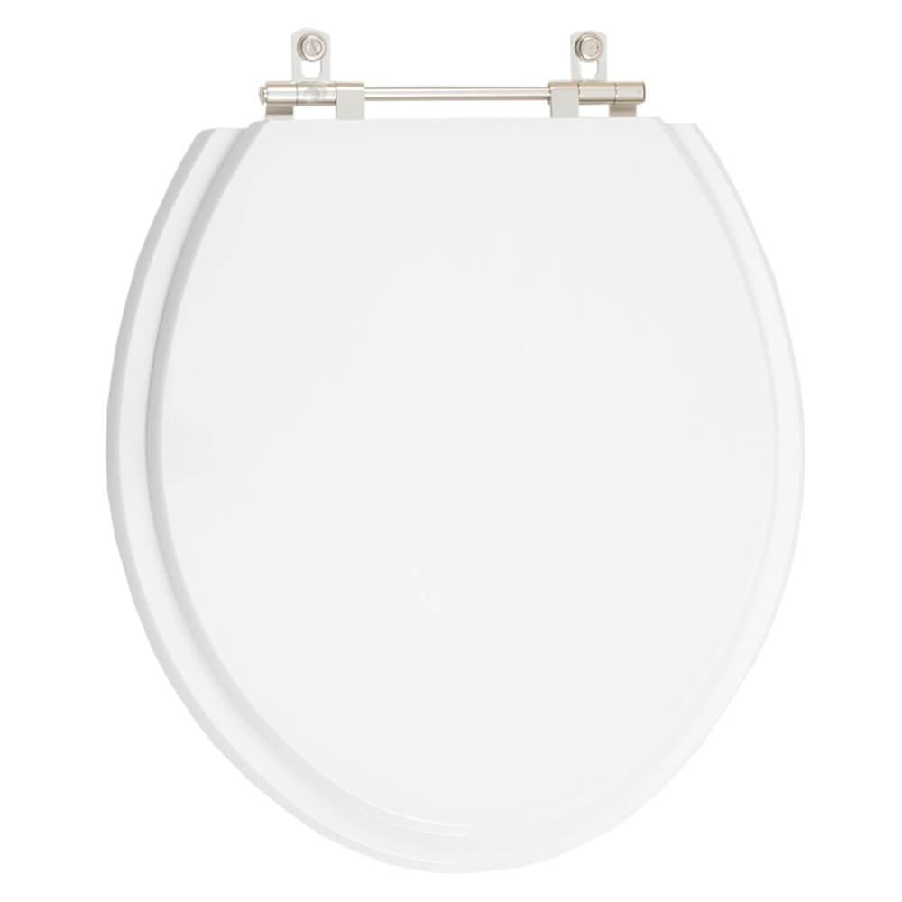 Tampa Vaso Sanitário Poliéster Fiori Branco Para Bacia Fiori