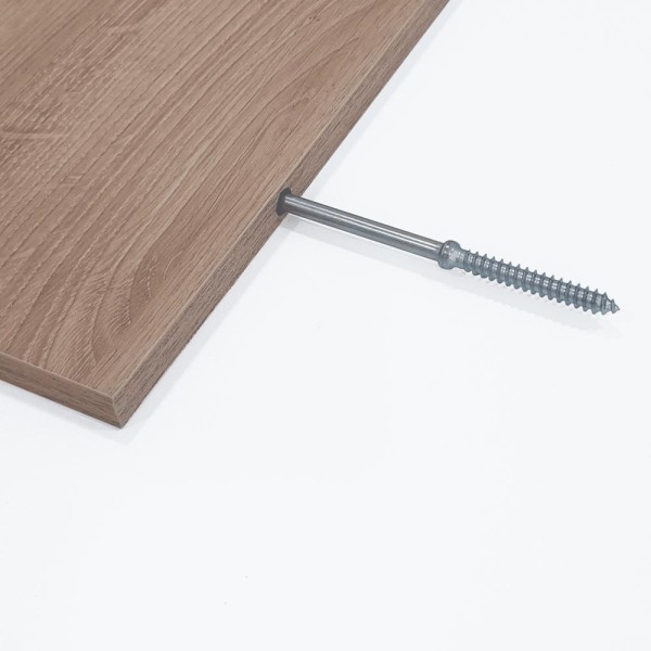 Encontraproduto.com.br - Kit 3 Prateleiras U 50 x 25cm Carvalho Suporte Invisível