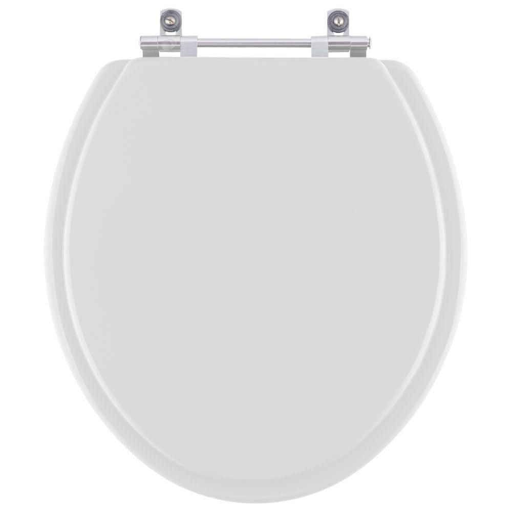 Tampa De Vaso Vila Real Cinza Para Louça Luzarte 6Lpf Oval