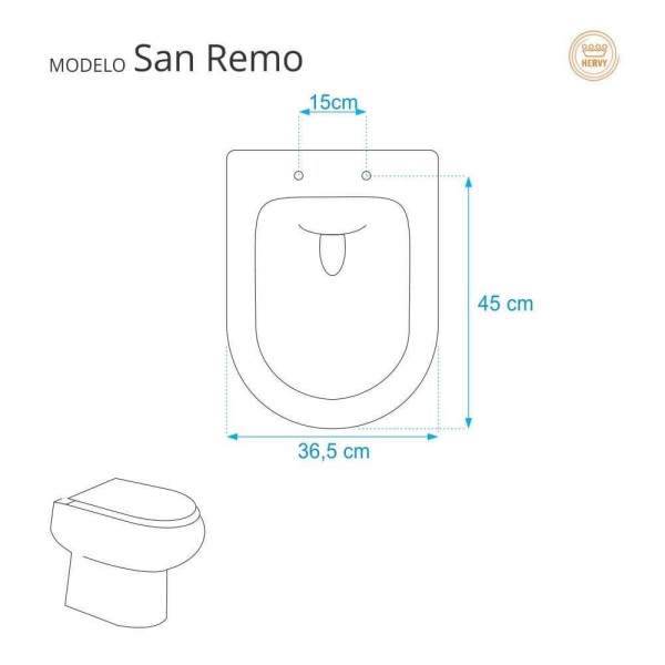 Encontraproduto.com.br - Assento Sanitário Com Amortecedor San Remo Branco Para Vaso Hervy Com Ferragem Dourada
