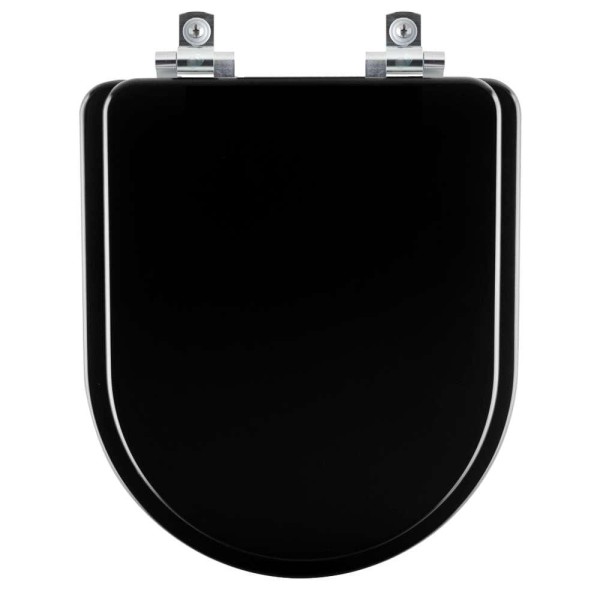 Encontraproduto.com.br - Assento Sanitário Com Amortecedor Duna ébano (preto) Para Vaso Deca