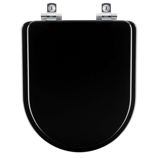 Encontraproduto.com.br - Assento Sanitário Com Amortecedor Duna ébano (preto) Para Vaso Deca