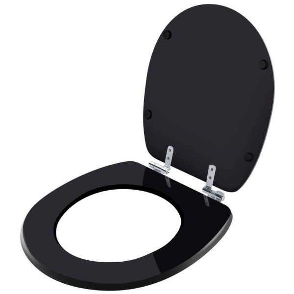 Encontraproduto.com.br - Assento Sanitário Com Amortecedor Village ébano (preto) Para Vaso Deca