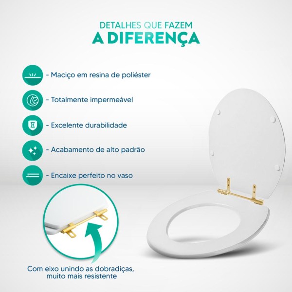 Encontraproduto.com.br - Assento Sanitário Decorado Oval Convencional Preto Com Borboleta Azul Com Ferragem Dourada