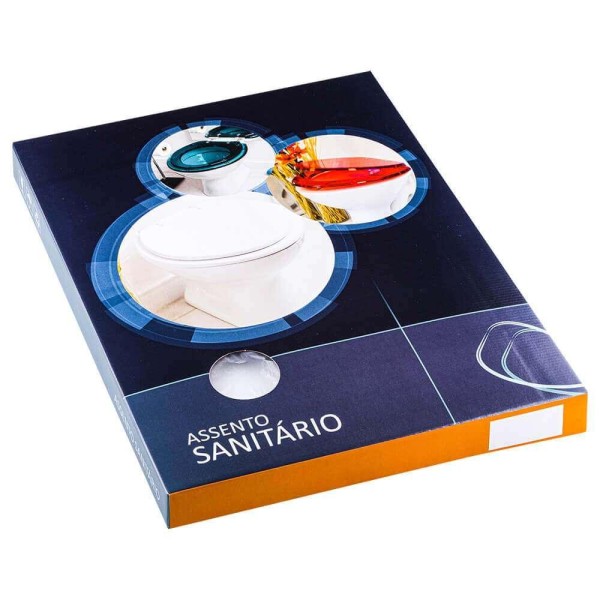 Encontraproduto.com.br - Assento Sanitário Convencional Oval Bege Saara para vaso Deca com Ferragem Dourada