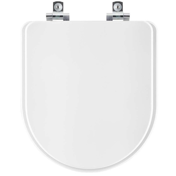 Encontraproduto.com.br - Assento Sanitário com Fechamento Lento Coimbra Branco para vaso Luzarte