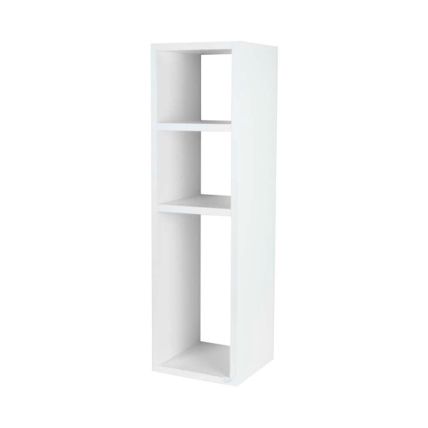 Encontraproduto.com.br - Mesa de Cabeceira com Nichos Branca Cama Solteiro Quarto Sala 70cm