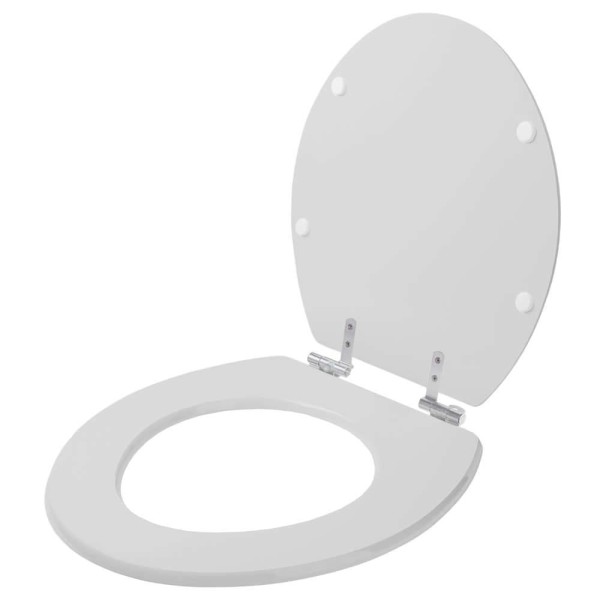 Encontraproduto.com.br - Assento Sanitário Soft Close Saveiro Cinza Prata Para Celite