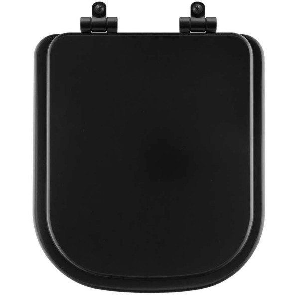 Encontraproduto.com.br - Assento Sanitário Poliéster Soft Close Axis ébano Fosco (preto Fosco) Para Vaso Deca