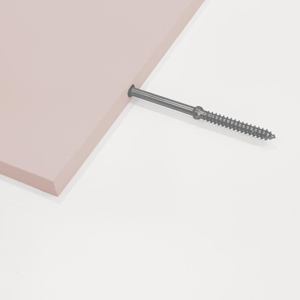 Encontraproduto.com.br - Kit 3 Prateleiras U 70 X 15cm Rosa Claro Suporte Invisível