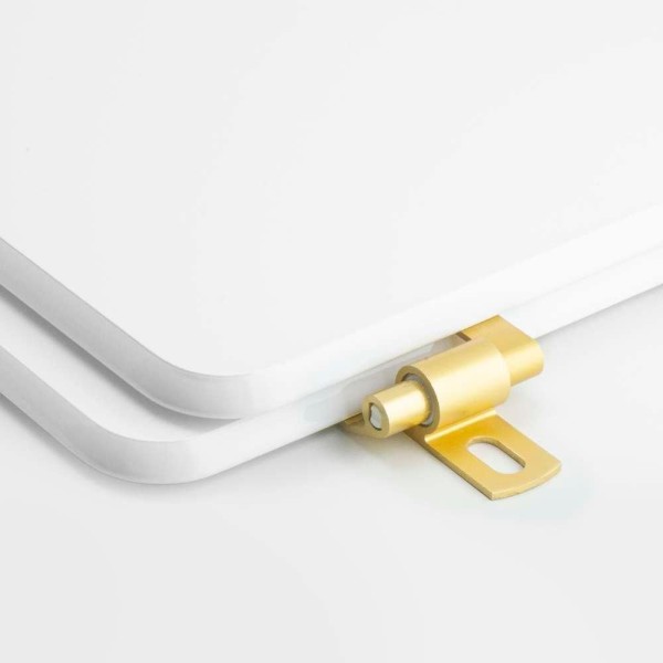 Encontraproduto.com.br - Assento Sanitário Laqueado Soft Close Thema Branco Para Vaso Incepa Com Ferragem Dourada