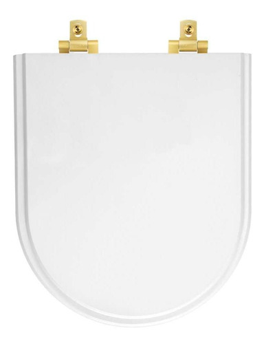 Tampa Vaso Mdf Com Amortecedor Duna P/ Deca Ferragem Dourada