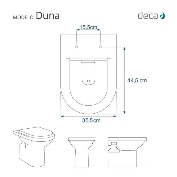 Encontraproduto.com.br - Tampa de Vaso Laqueado Com Fechamento Lento Duna Branco para Louça Deca com Ferragem Dourada