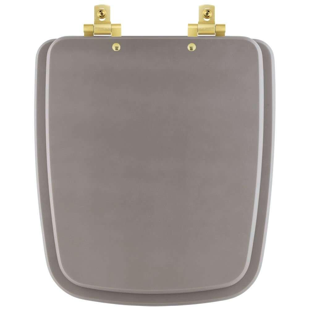 Assento Sanitário MDF Soft Close Boss Stone (Cinza Fosco) para Vaso Incepa com Ferragem Dourada