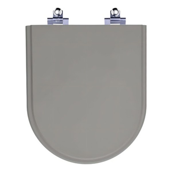 Encontraproduto.com.br - Assento Sanitário MDF Soft Close Carrara Marrom Fosco para Vaso Deca com Ferragem Marrom