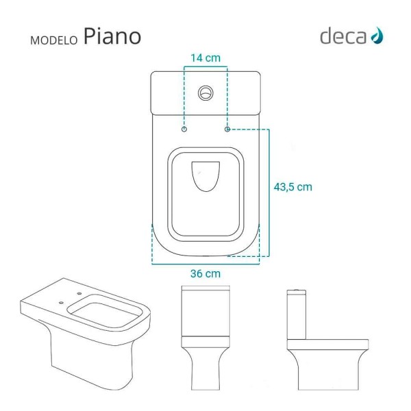 Encontraproduto.com.br - Tampa de Vaso Laqueado Com Fechamento Lento Piano Preto Fosco para Louça Deca com Ferragem Preta