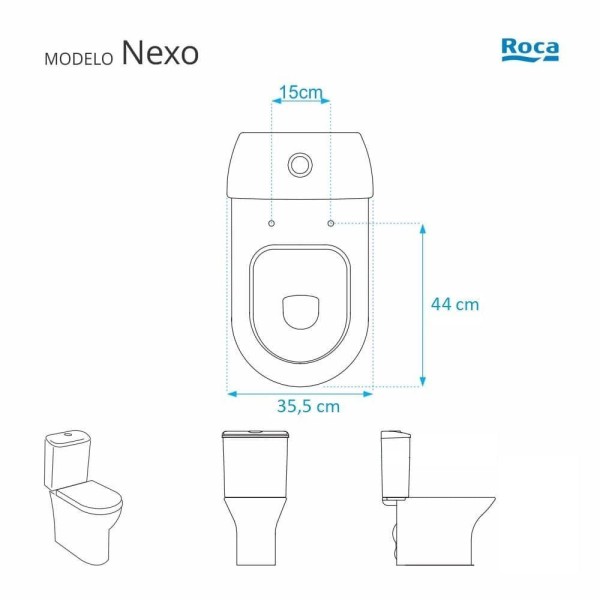 Encontraproduto.com.br - Tampa de Vaso Poliéster Com Fechamento Lento Nexo Onix (Preto Fosco) para Louça Roca Ferragem Preta