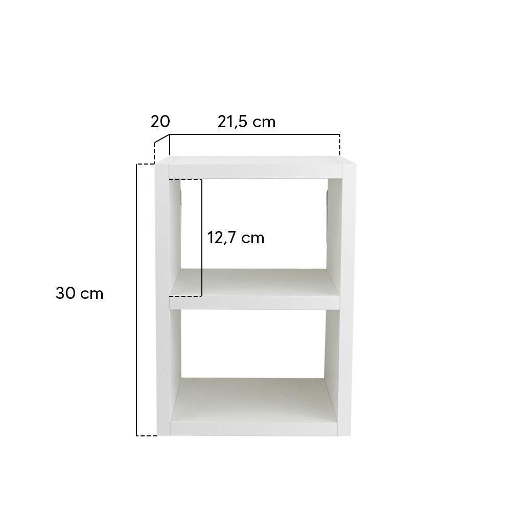 Encontraproduto.com.br - Mesa de Cabeceira B Branco 30 x 21cm