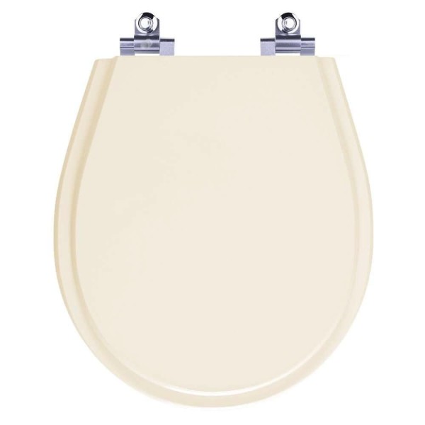 Encontraproduto.com.br - Assento Sanitário Laqueado Soft Close Aries Bege Claro para vaso Eternit