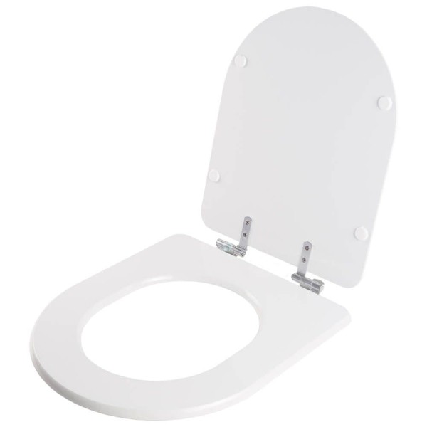 Encontraproduto.com.br - Assento Sanitário Laqueado Soft Close Omega Branco para vaso Deca