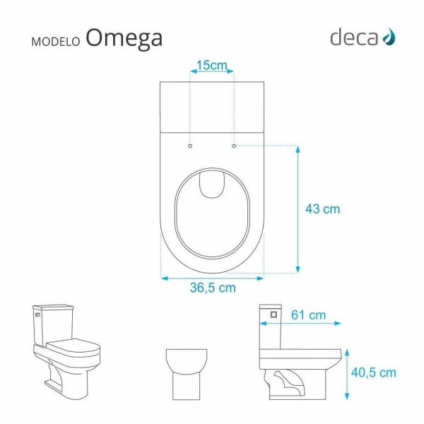 Encontraproduto.com.br - Assento Sanitário Laqueado Soft Close Omega Branco para vaso Deca