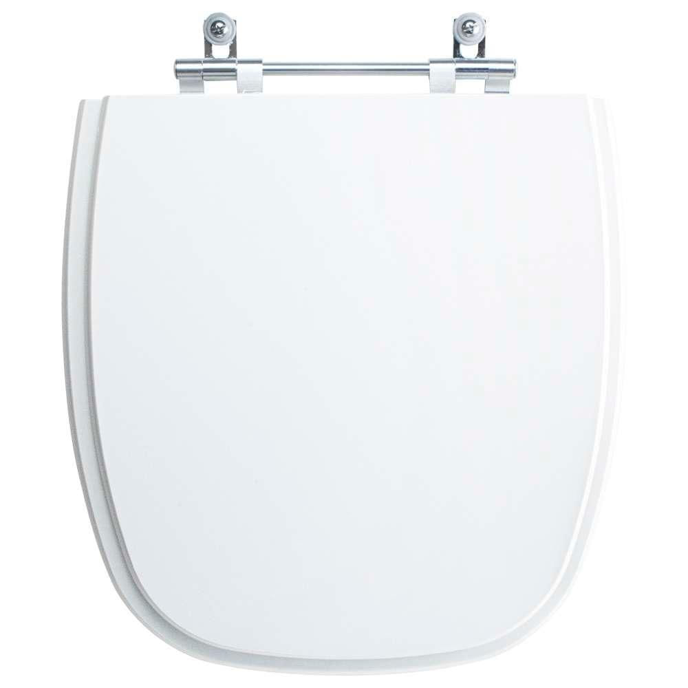 Assento Sanitário Tampa De Vaso Branco Resina Poliester Art Para Bacia Incepa
