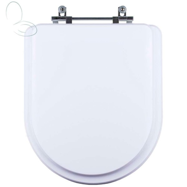 Encontraproduto.com.br - Assento Sanitário Tampa de Vaso Branco MDF Laqueado Level para bacia Deca