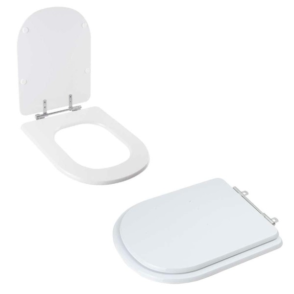 Encontraproduto.com.br - Assento Sanitário Tampa de Vaso Branco MDF Laqueado Level para bacia Deca
