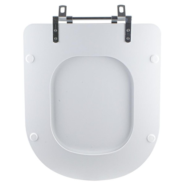Encontraproduto.com.br - Assento Sanitário Tampa de Vaso Branco MDF Laqueado Level para bacia Deca