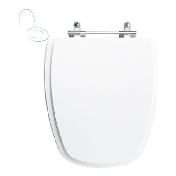 Encontraproduto.com.br - Tampa Vaso Sanitário Madeira Laqueada Monte Carlo Branco para bacia Deca