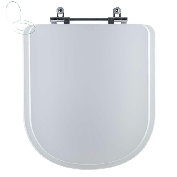Encontraproduto.com.br - Assento Sanitário Tampa de Vaso Branco MDF Laqueado Vogue Plus para bacia Deca