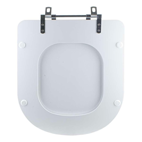 Encontraproduto.com.br - Assento Sanitário Tampa de Vaso Branco MDF Laqueado Vogue Plus para bacia Deca