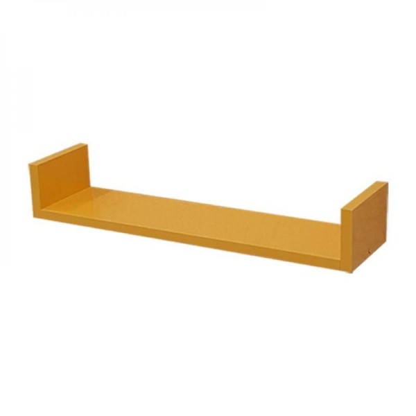 Encontraproduto.com.br - Prateleira em U 90X20cm Amarelo com Suporte Invisível