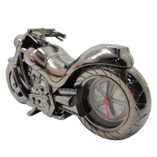 Encontraproduto.com.br - Relógio De Mesa Modelo Moto Para Decoração 23cm