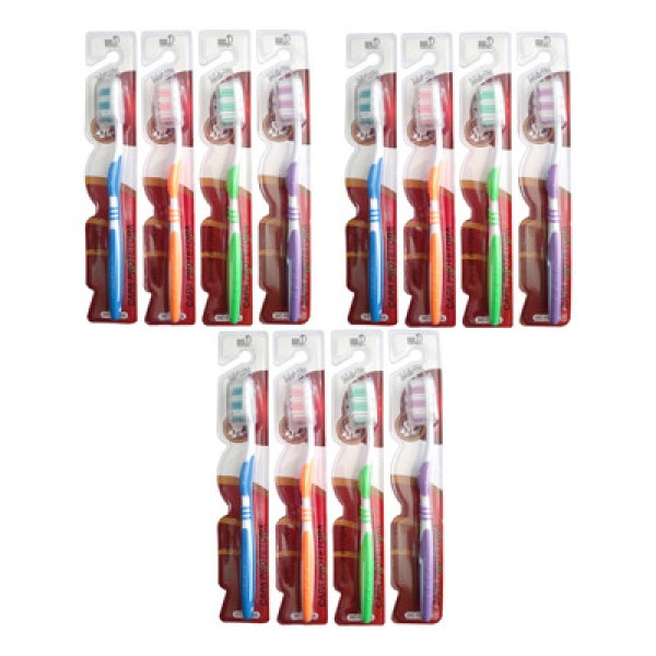 Encontraproduto.com.br - Escova Dental Clean Media com Protetor de Cerda 1 Unidade Cores Sortidas