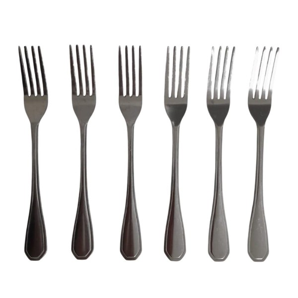 Encontraproduto.com.br - Kit Com 6 Garfos De Mesa Supreme Aço Inox 20cm Quality House
