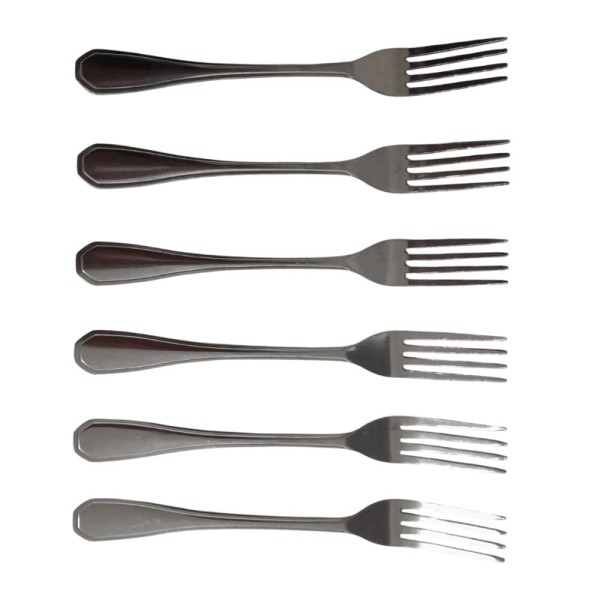 Encontraproduto.com.br - Kit Com 6 Garfos De Mesa Supreme Aço Inox 20cm Quality House