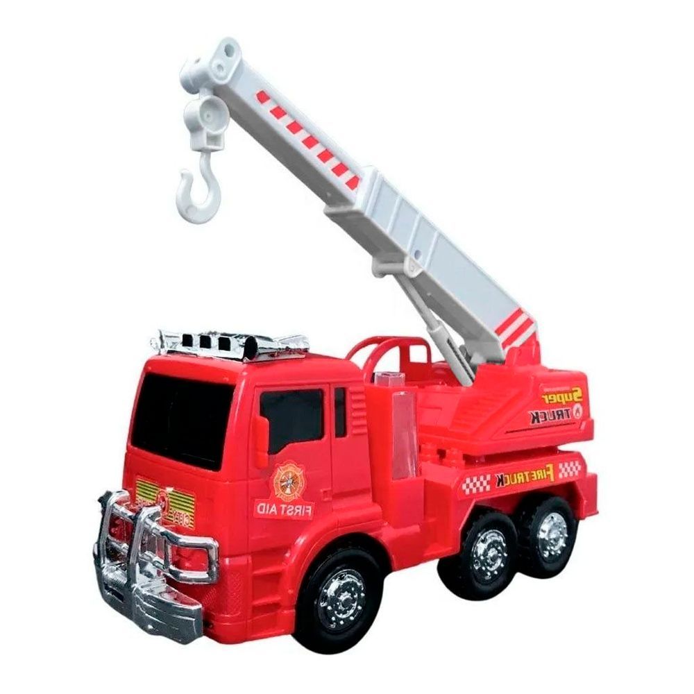 Encontraproduto.com.br - Brinquedo Caminhão Bombeiros Resgate Vermelho Com Luz e Sirene