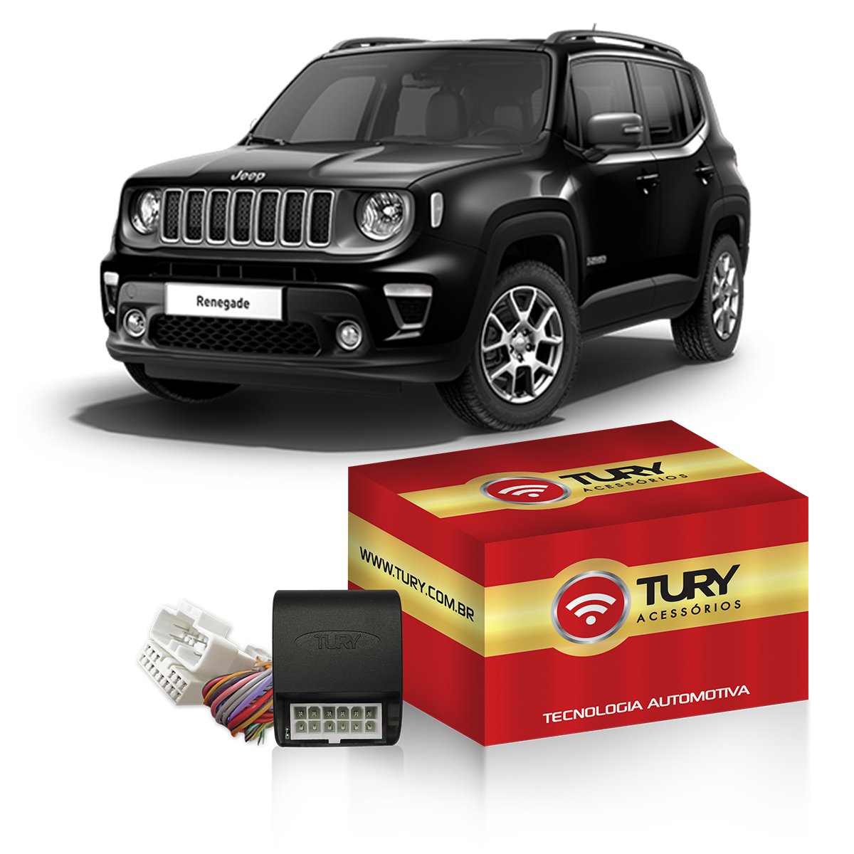 Encontraproduto.com.br - Módulo Retrovisor Elétrico PARK 3.12.2 DF Jeep Renegade 2016 em Diante Tury