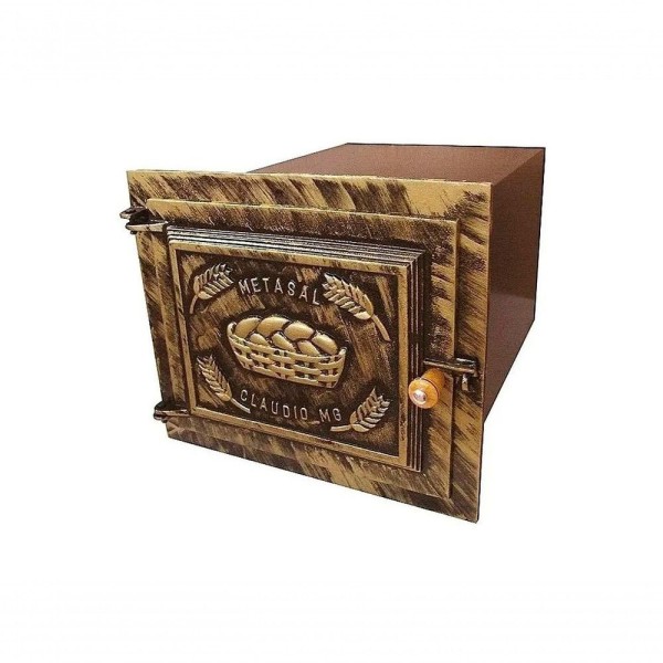 Encontraproduto.com.br - Forno Pesado para Fogão a Lenha Ouro N06 2mm 50x35x30cm
