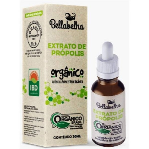 Encontraproduto.com.br - Extrato de Própolis Verde 11% (Orgânico) 30ml - Bellabelha