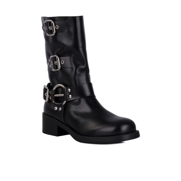 Encontraproduto.com.br - Bota Cano Médio Aro e Fivelas Luiza Barcelos