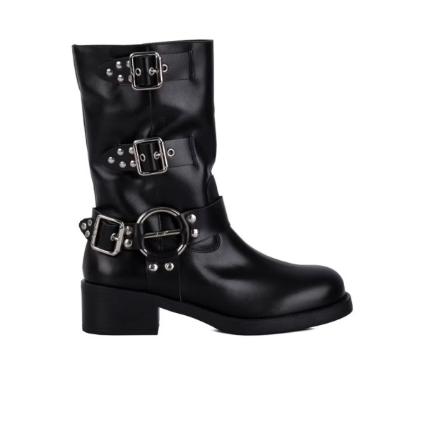 Encontraproduto.com.br - Bota Cano Médio Aro e Fivelas Luiza Barcelos