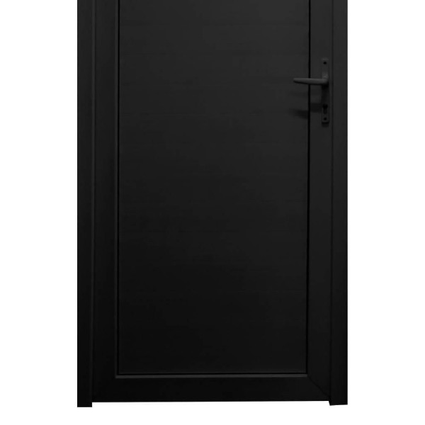 Encontraproduto.com.br - Kit Porta de PVC Multilit Preto Esquerda Interna 210x80x6cm