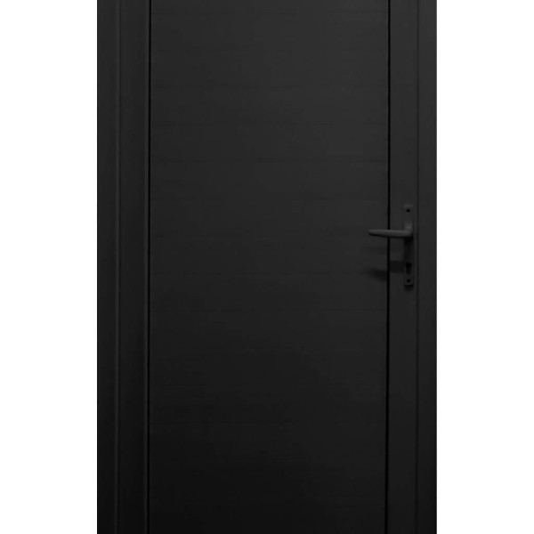 Encontraproduto.com.br - Kit Porta de PVC Multilit Preto Esquerda Interna 210x80x6cm
