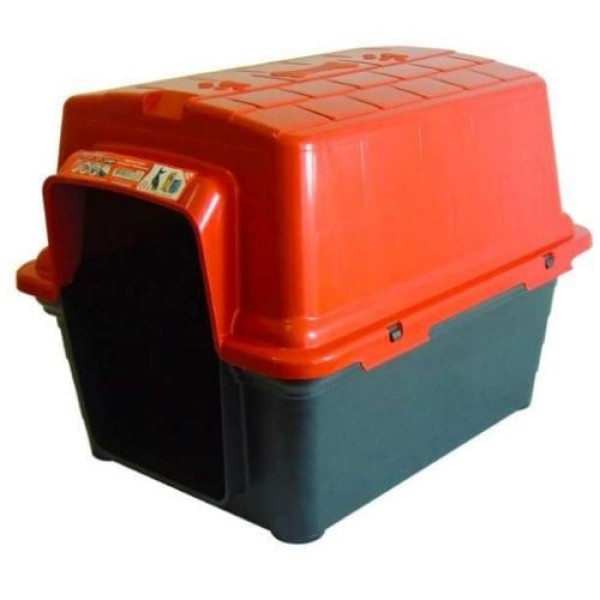 Encontraproduto.com.br - Casinha de Plástico N°1 Vermelho - Furacão Pet
