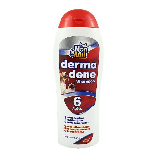 Encontraproduto.com.br - Shampoo Dermodene Anti-Séptico 200ml - Mon Ami
